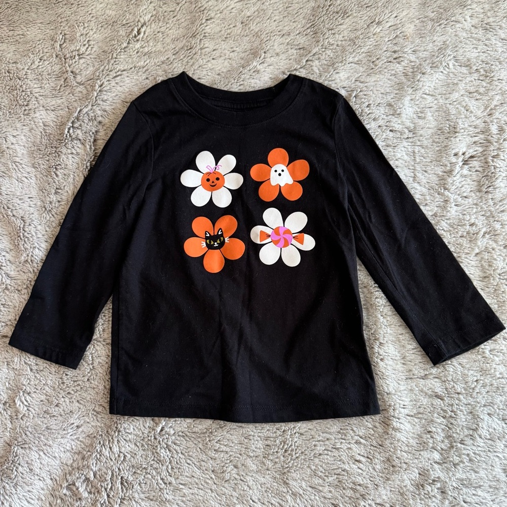 Cat & Jack Toddler Girls Halloween T-Shirt 2T